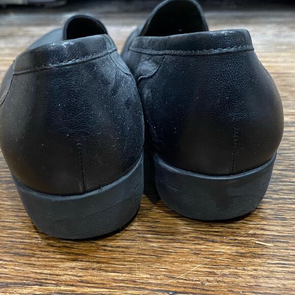Easy Spirit Anti-Gravity Black Leather Loafers Size 7.5 AA Rubber Sole Shoes - Picture 7 of 13